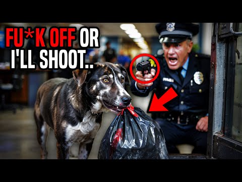 Stray Dog Dragged a Trash Bag into the Police Station—What Fell Out Left the Whole Department Frozen