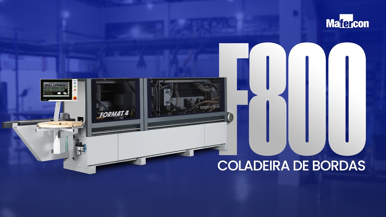 Vídeo do produto Coladeira de Bordas Automática Format4 Tempora F800 6012 E-Motion