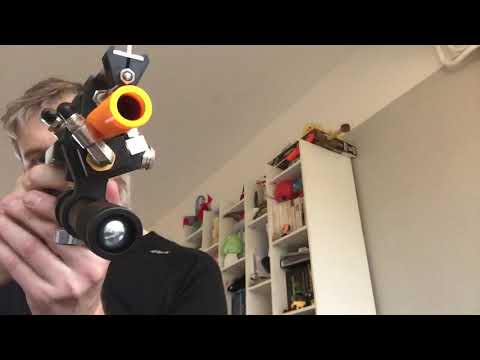 (Aims to be) The worlds first fully self contained mag in grip semi auto regulated CO2 Nerf pistol