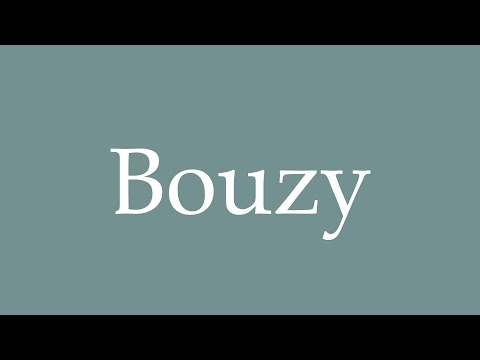 How to Pronounce ''Bouzy'' Correctly in French