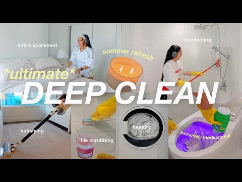 DEEP CLEAN MOTIVATION 🫧🧼 ultimate summer REFRESH + RESET routine, ENTIRE apartment cleaning 2025