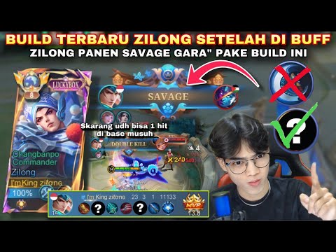 AKHIRNYA INILAH BUILD ZILONG TERBARU SETELAH DI BUFF, Langsung Savage sakit banget | MLBB