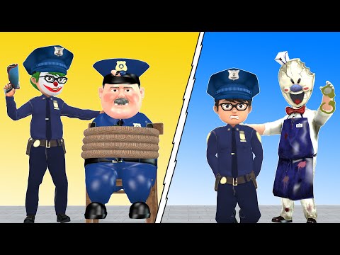 Good Police Nick and Bad Police Nickjoker - Scary Teacher 3D Funny Story Animation