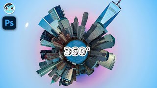 【MIMO】360 °小行星效果｜Panorama Photo into 360°｜Photoshop