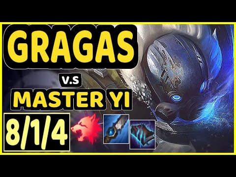 REVOLTA (GRAGAS) vs MASTER YI - 8/1/4 KDA JUNGLE GAMEPLAY - BR Ranked MASTER