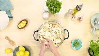 video: Watch: How to cook roast chicken thighs with lemon, capers and thyme