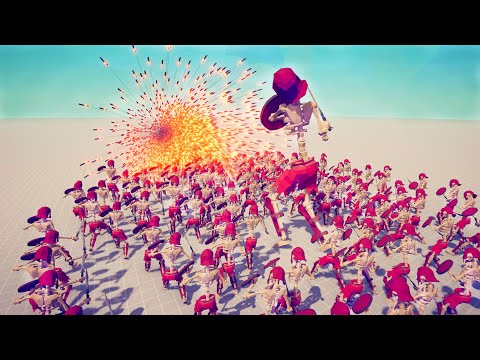 100x SKELETON WARRIOR + GIANT vs GODS - Totally Accurate Battle Simulator TABS