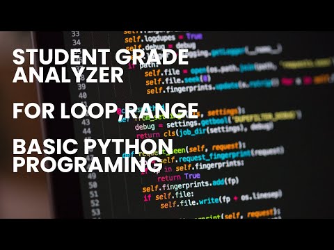 Student Grade Analyzer Program Python Basic For Loop List Range Saikatpanja89