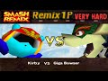 Smash Remix Classic Mode Remix 1P Gameplay With Kirby W Captain Falcon Hat VERY HARD