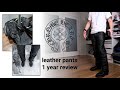 Closet Check 1YEAR REVIEW CHROME HEARTS Flerknee Leather Pants