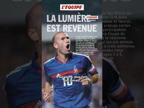 🇫🇷 En août 2005, Zinédine Zidane effectuait déjà un grand retour en équipe de France #zidane
