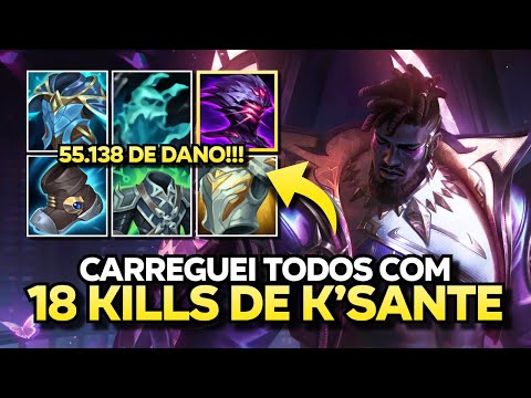 Aprenda a *CARREGAR* com o *K’SANTE*! [18 KILLS]