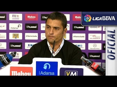 Rueda de Prensa de Francisco Rodríguez tras el Real Valladolid (1-0) UD Almería - HD
