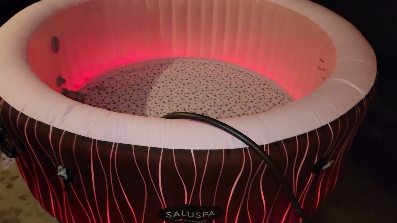 Watch video Saluspa Hollywood LED Lights and Filling it with air. Now Saluspa Hollywood LED Lights and Filling it with air.
