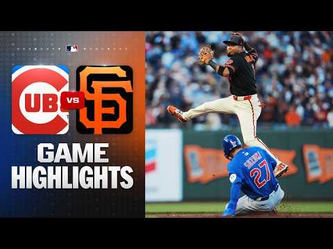 샌프란시스코 VS 시카고컵스 1:6 MLB 하이라이트