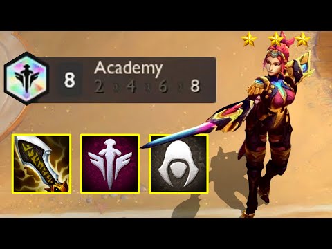 8 Academy Assassin Fiora ⭐⭐⭐ SHING SHING SHING | 3 Star | TFT Set 6