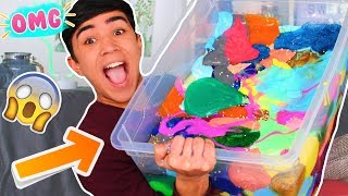 JE MÉLANGE TOUS MES SLIMES ?!! JustJonathan