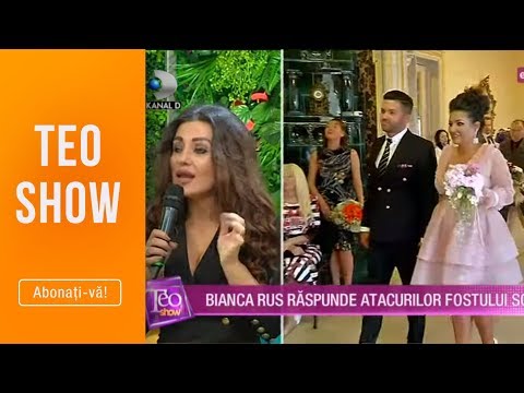 Teo Show - Bianca Rus, declaratii SOC despre fostul sot "Era sub influenta bauturilor alcoolice"