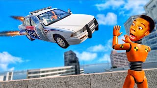 Rocket Police car 🚨 Funny Moments 🤣 #3 - [BeamNG.Drive]