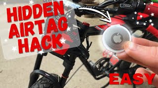 APPLE AIRTAG HACK!! HIDDEN AIRTAG INSIDE MY BIKE: How I use an Airtag to Protect my Bike!! #ridstar