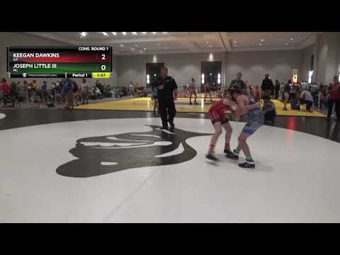 92 Lbs Cons. Round 1 - Keegan Dawkins, GA Vs Joseph Little Iii, NC Ae5e