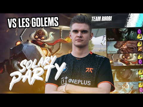 RHOBALAS : SOLARY PARTY | POV PERSO + VOCAL DEMI-FINALE VS TEAM GOLEMS - CORKI | LOL FR