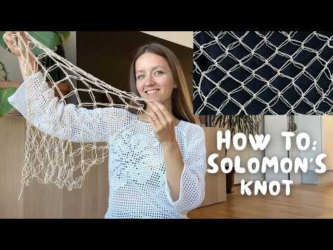how to crochet: SOLOMON'S KNOT aka. LOVERS KNOT or LOVE KNOT | beginner friendly tutorial