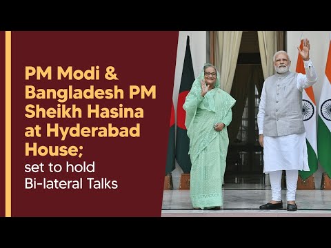 PM Modi holds Bi-lateral talks with Bangladesh PM Ms. Sheikh Hasina at Hyderabad House l PMO
