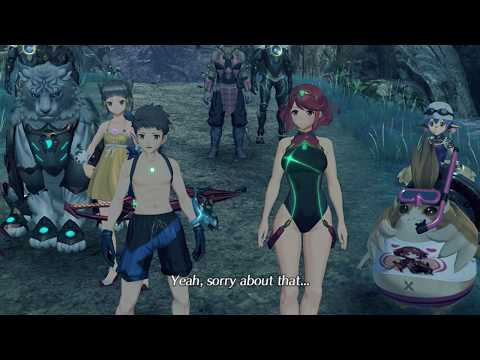 Xenoblade Chronicles 2 Swimsuit Edition Cutscene 036 - A Mercenary's Life