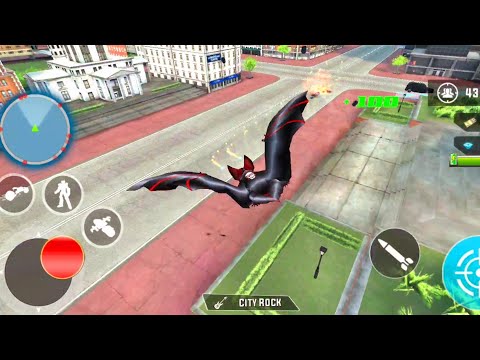 Flying Bat Transform Robot Moto Bike Robot Games ANDROID GAMEPLAY