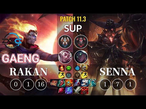 DFM Gaeng Rakan vs Senna Sup - KR Patch 11.3