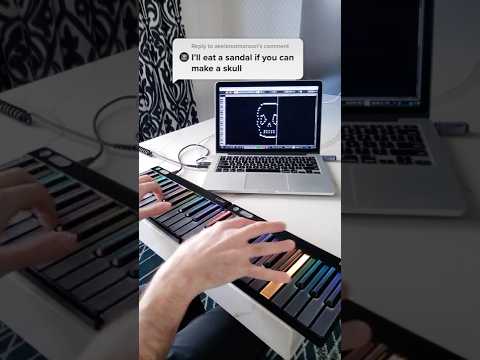 I Was Challenged to Draw a Skull (Live MIDI Art)