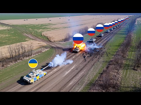 Russian Tanks Destroyed by Ukrainian Drone Strikes