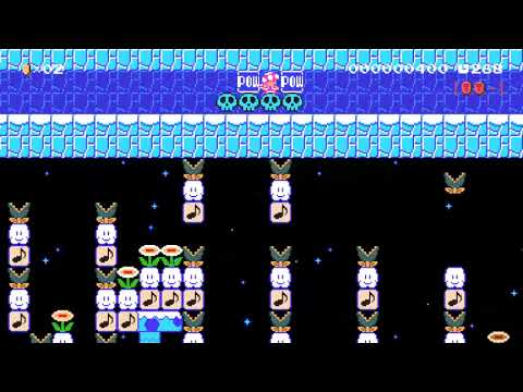 YOASOBI - 夜に駆ける♪ by モルル♪ [Super Mario Maker 2]