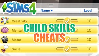 How To Level Up Child Skills (Cheats 2023) - The Sims 4
