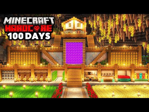 I Survived 100 Days in a CAVE ONLY World in Minecraft Hardcore