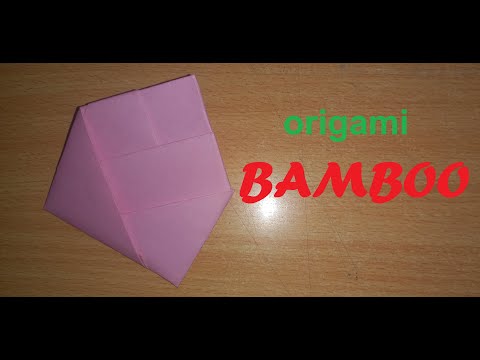 Super Easy Origami Bamboo Letter fold Tutorial - DIY - Paper Kawaii
