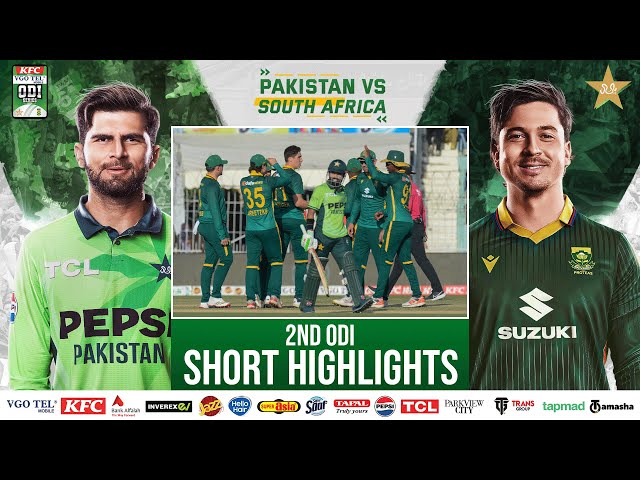 Short Highlights | Pakistan vs South Africa ODI Series | 2nd ODI | PCB | M2R1U