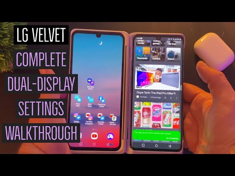 LG Velvet Dual Screen Settings Complete Walkthrough