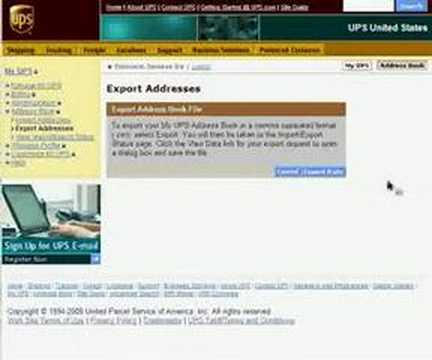 How To Export Contact From Ups