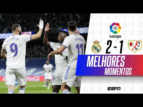 Gols e lances de Real Madrid x Rayo Vallecano