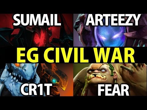 Arteezy Fear Cr1t vs SumaiL Yawar [Dota2] EG Civil War