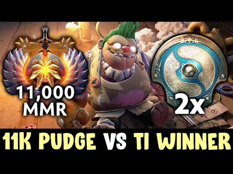 11,000 MMR Pudge vs Double TI Winner