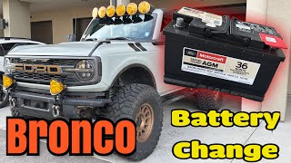 6G Ford Bronco Battery Change