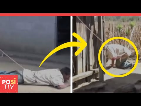 Mann lebt die Hälfte seines Lebens angebunden an ein Seil