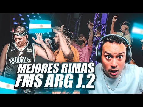 DEMASIADO FLOW Y GRAN NIVEL EN LA FMS ARGENTINA 🇦🇷! LAS MEJORES RIMAS DE FMS ARGENTINA JORNADA 2😱