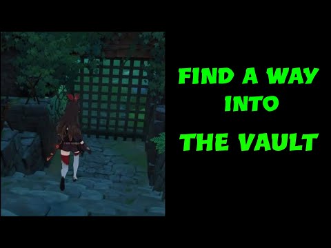 Find a Way into the vault Genshin Impact Guide/Qingce village waterfall Location