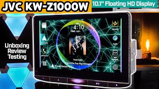 JVC KW-Z1000W - 10.1" Floating Display, Wireless Apple CarPlay/Android Auto & Phone Mirroring