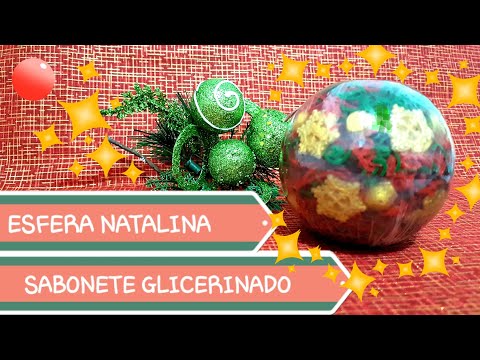 Esfera Natalina, lindo sabonete glicerinado pra lavabo... Hemerson Esteque