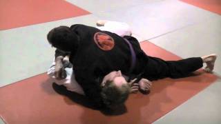 Guillotine Submission From Top Half Guard - BJJ